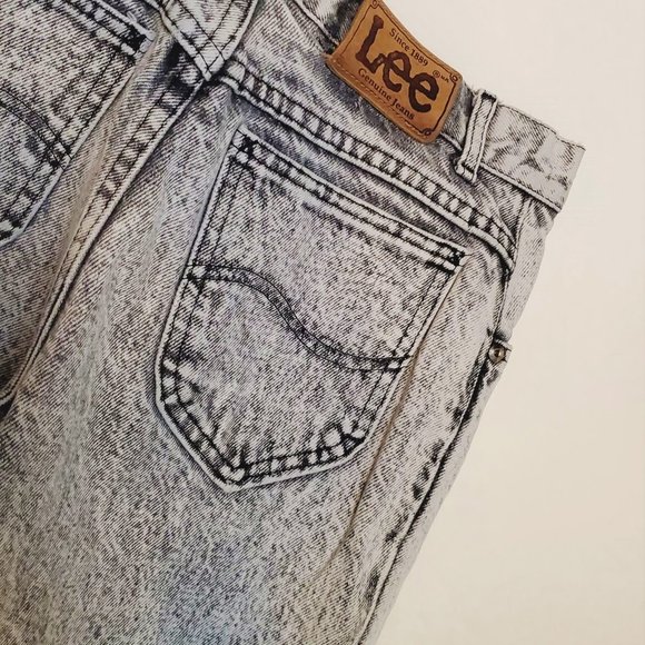 LEE VINTAGE ACID WASH GREY JEANS - Picture 7 of 11